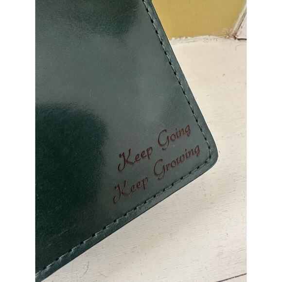 Chic Sparrow Austen Cascade Folio Leather Cover Keep Going Growing Forest Green - Picture 3 of 12